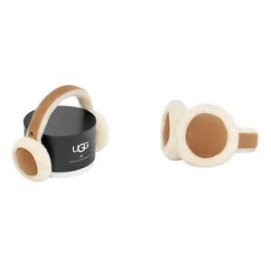 UGG Shearling Suede Earmuffs Chestnut Brown One Size New Winter Accessory